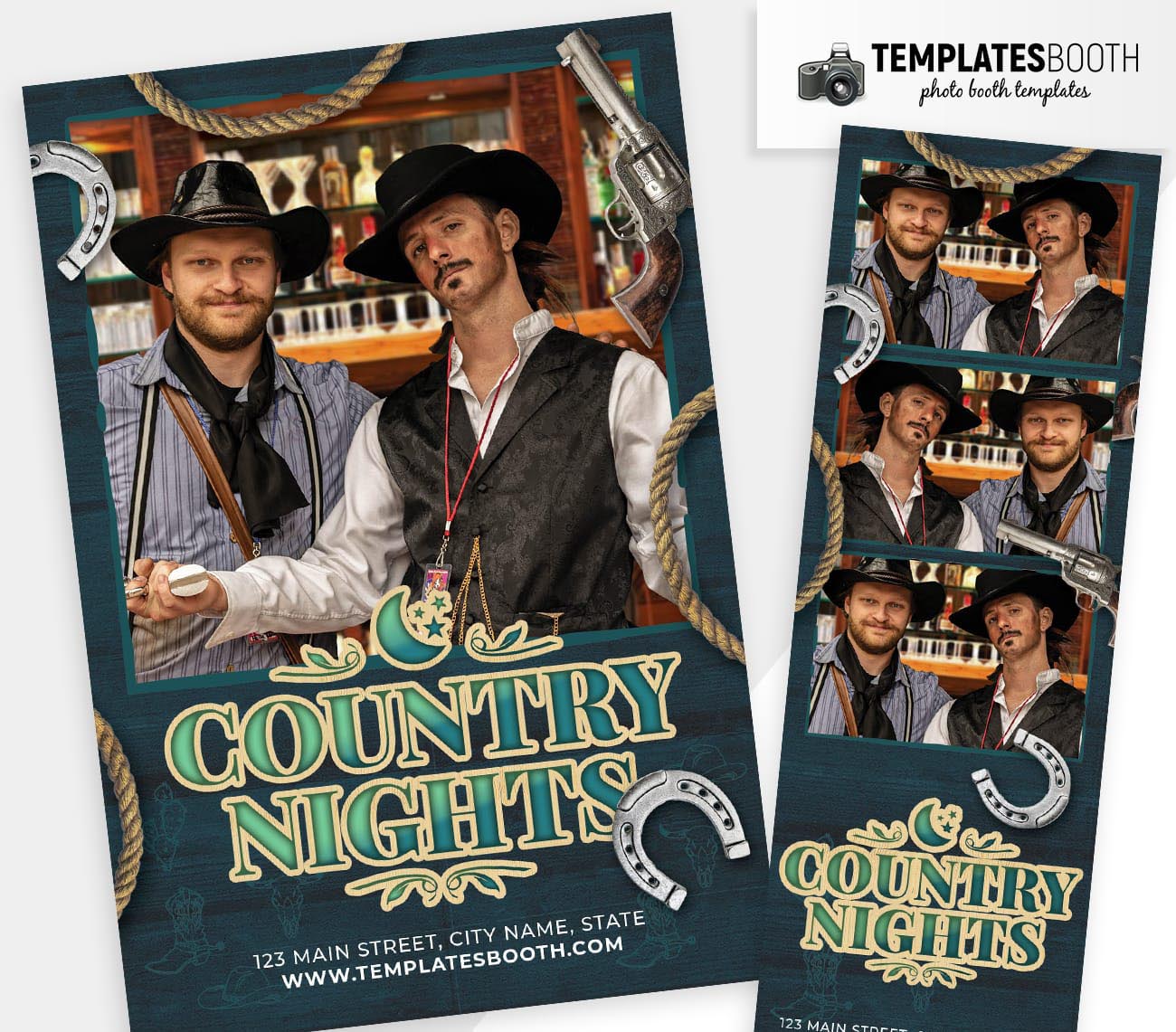 Country Music DSLR Booth Template