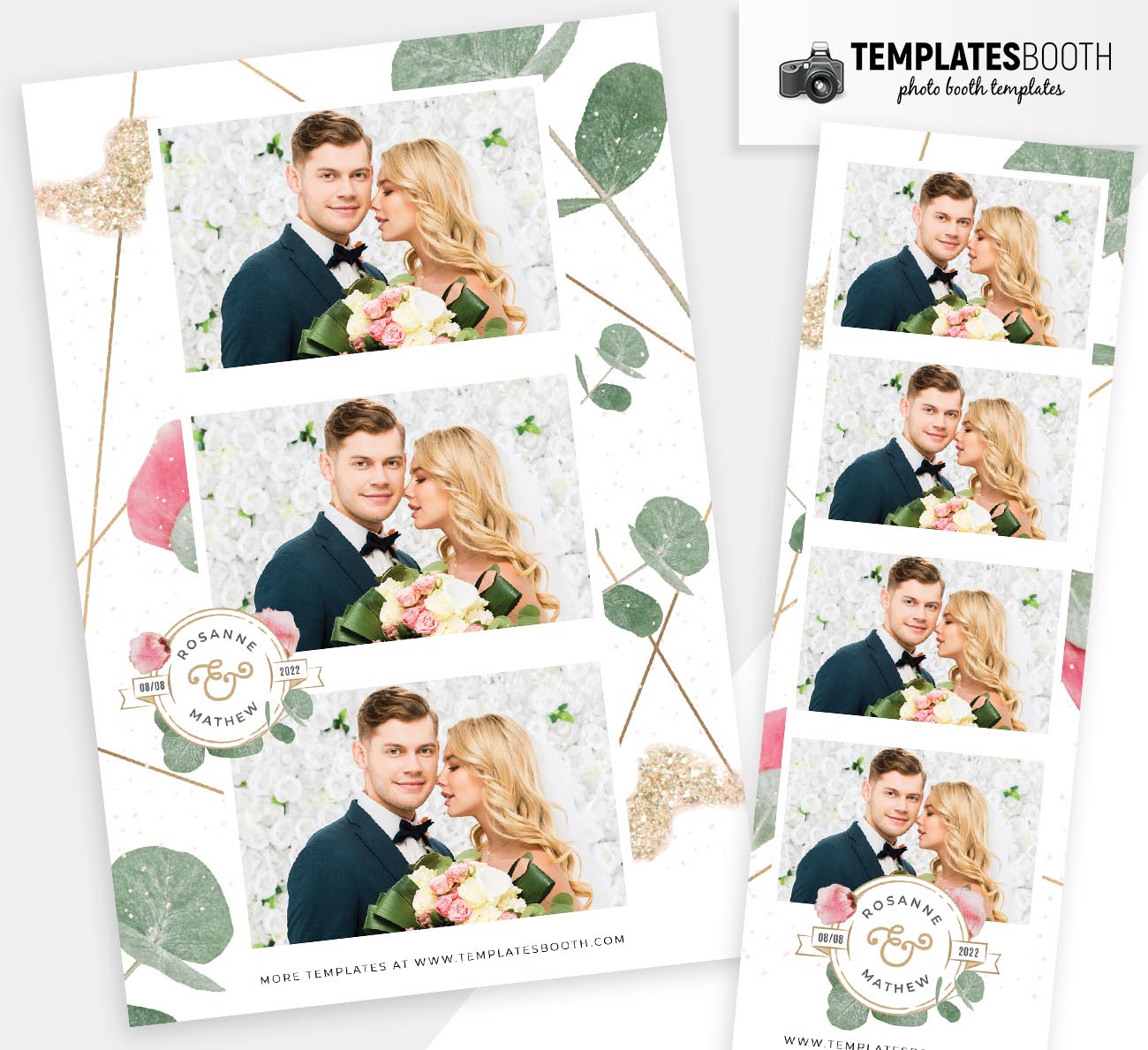Rustic Wedding DSLR Booth Template