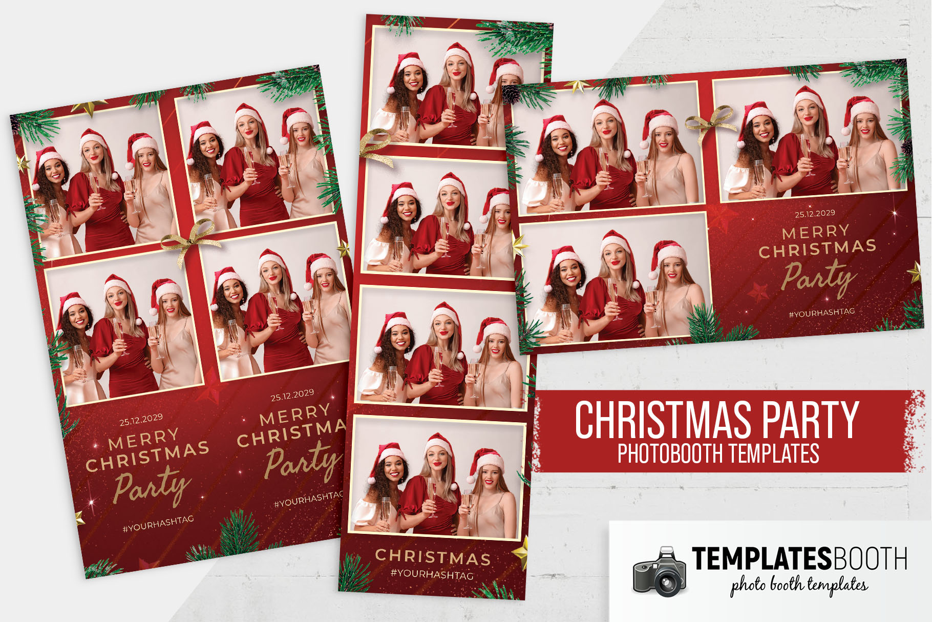 Christmas Party DSLR Booth Template