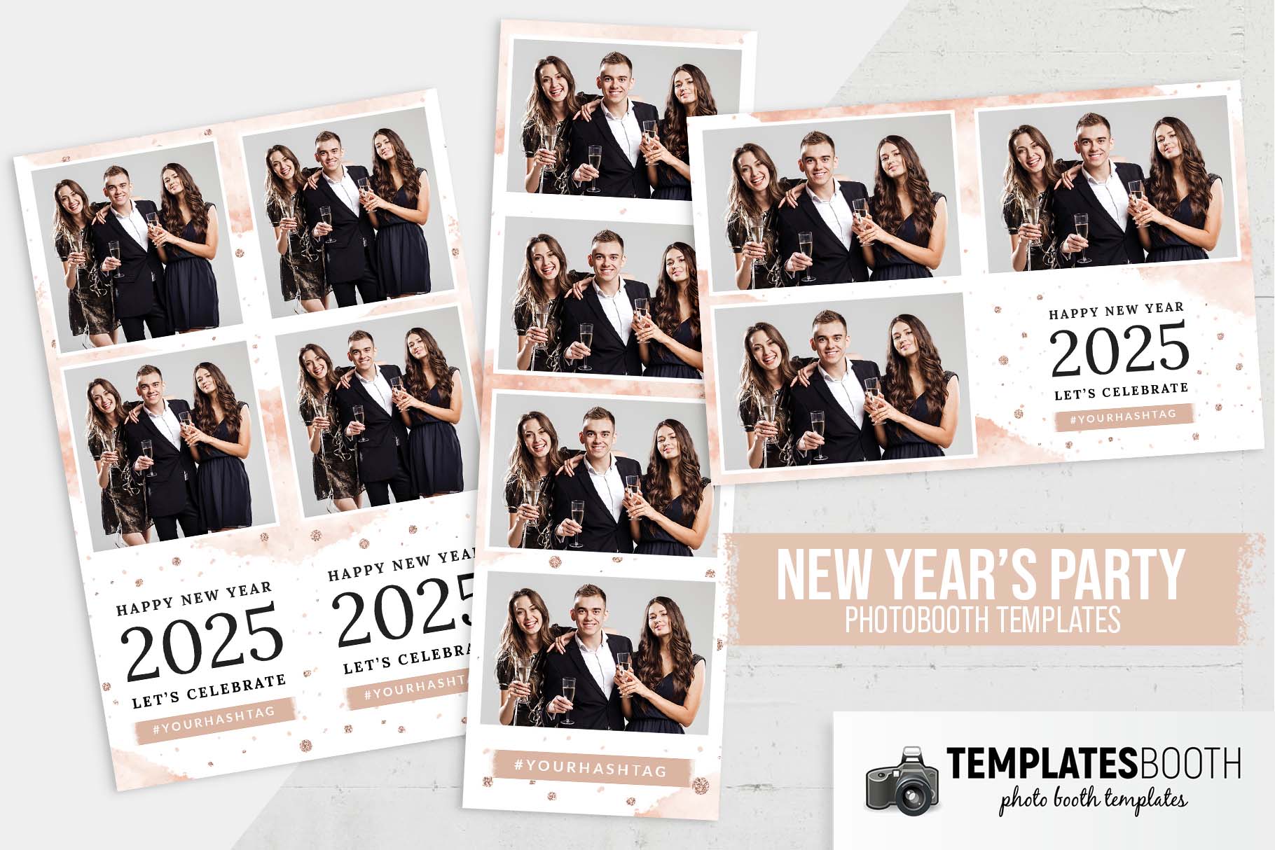 Elegant New Year DSLR Booth Template