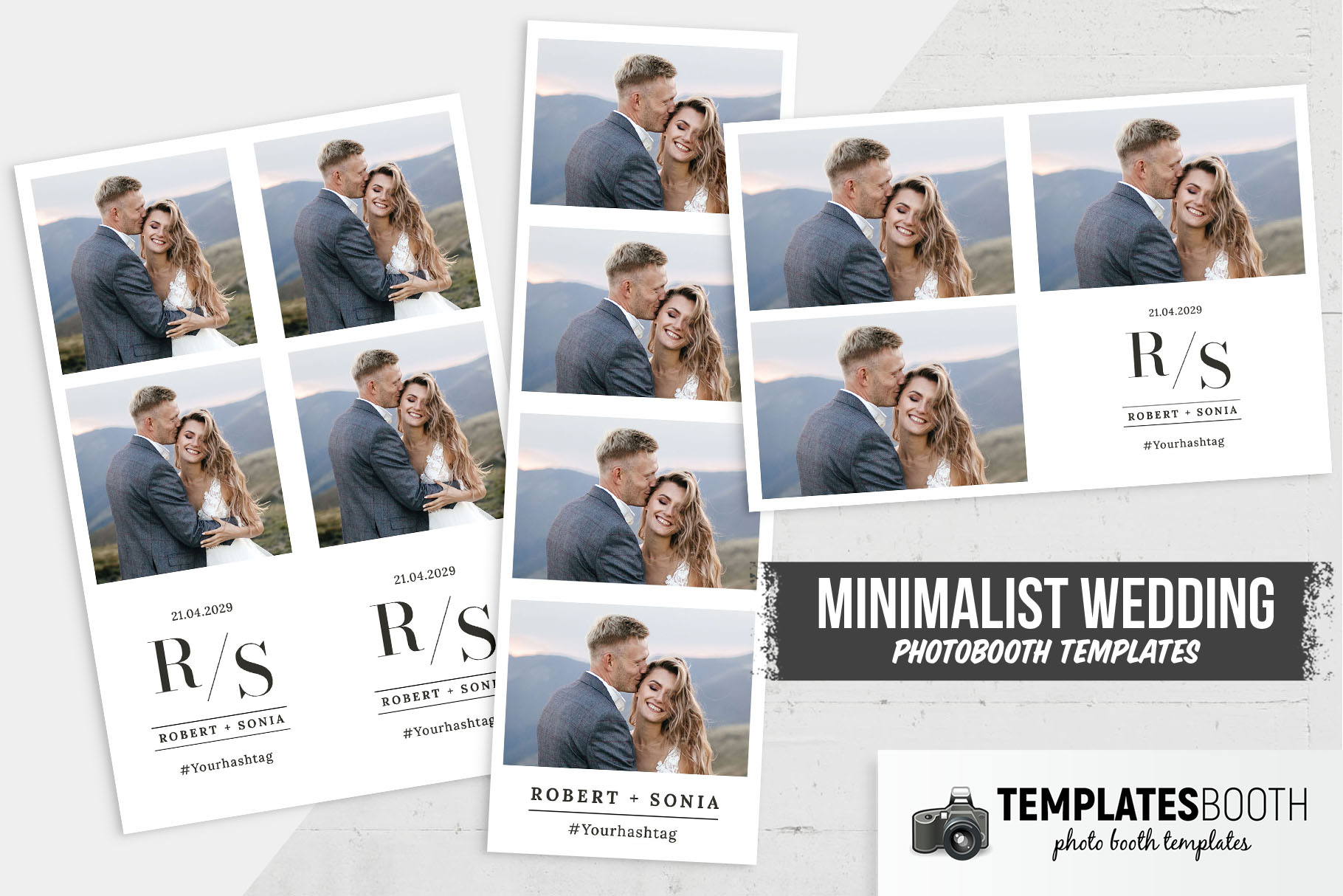 Sleek Minimalist DSLR Booth Template
