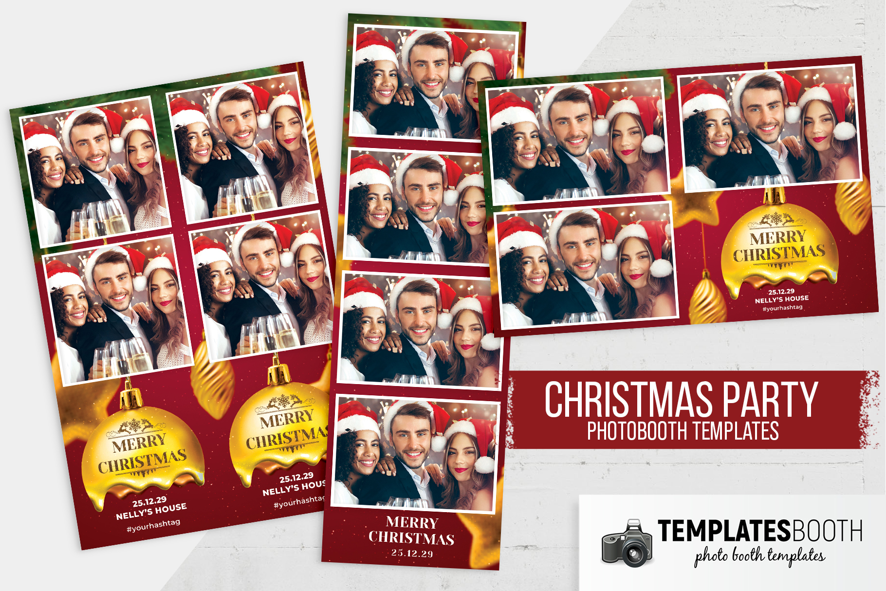 Christmas Bauble DSLR Booth Template