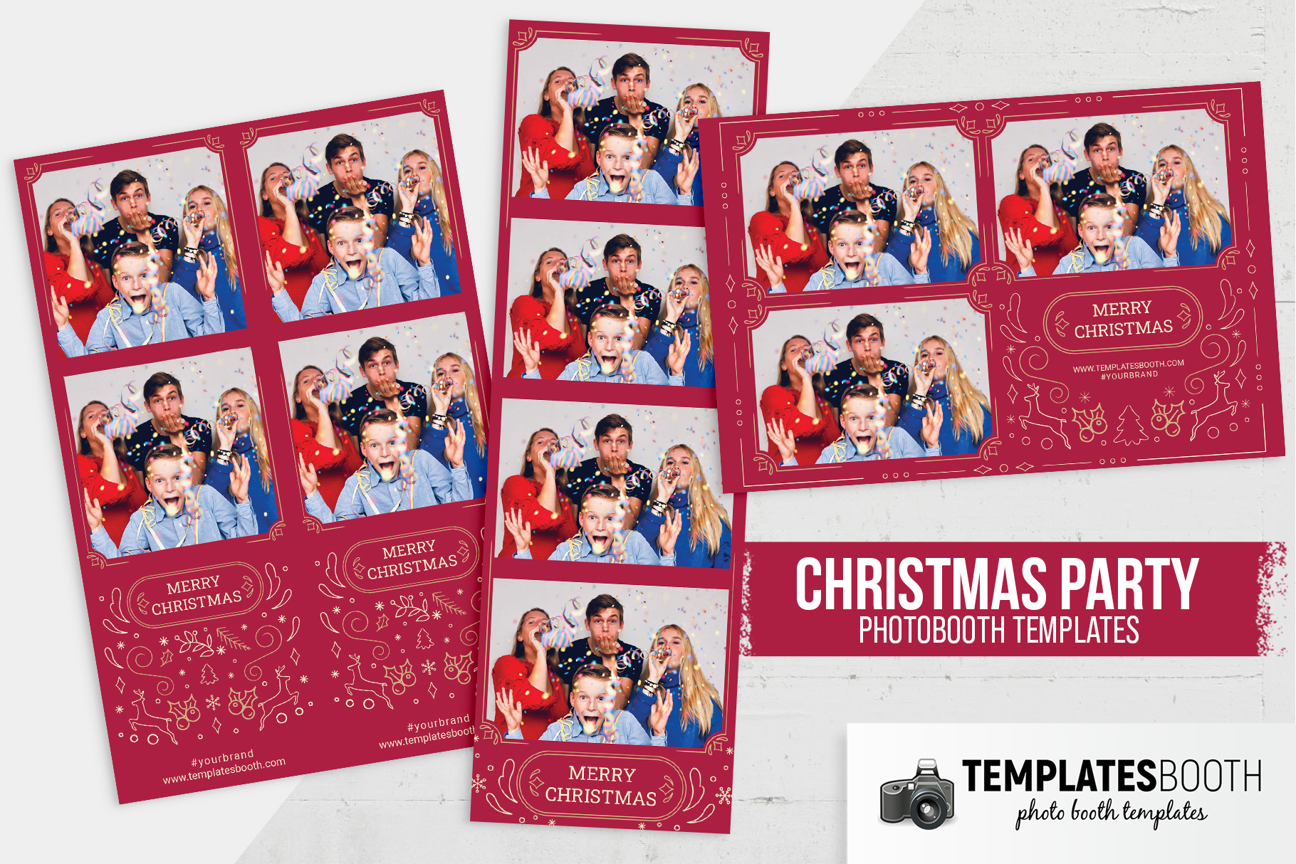 Ornate Christmas DSLR Booth Template